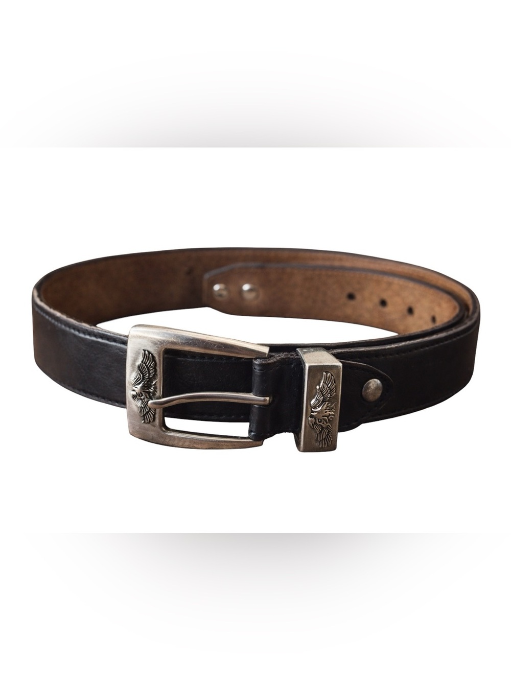 5/$25 Vintage USA Genuine Leather Belt With Eagles
